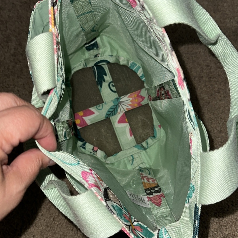 Vera Bradley Women's Shower Caddy Mint Flowers - Picture 5 of 5